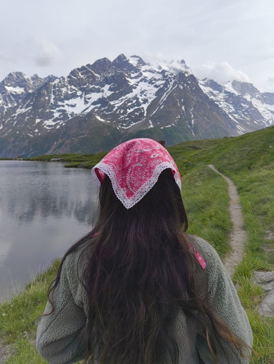 Bandana Fucsia vista 1