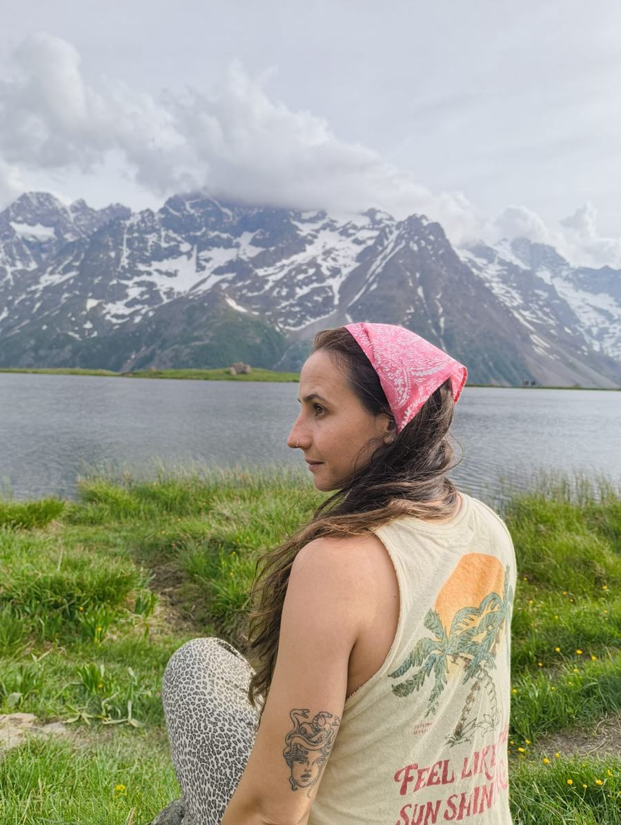Bandana Fucsia vista 3