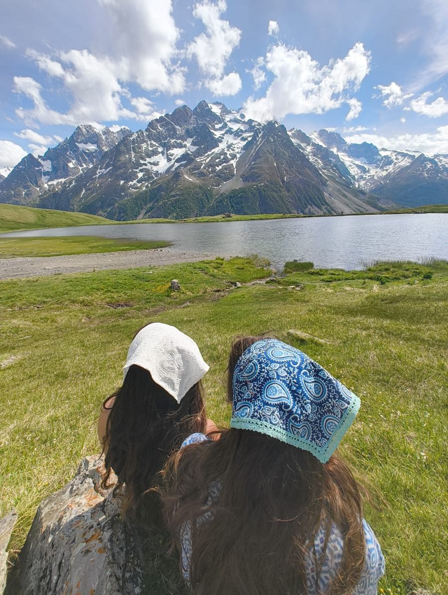 Bandana Paisley Azul vista 4