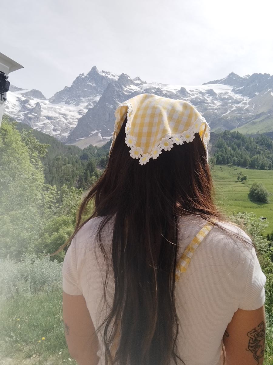 Bandana Vichy Amarillo vista 3